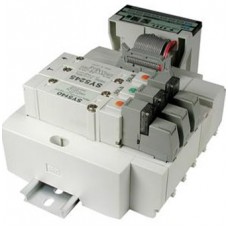 SMC solenoid valve 4 & 5 Port SS5Y5-45S1D, 5000 Series, Stacking Manifold, DIN Rail Mount, Sharp Serial Unit